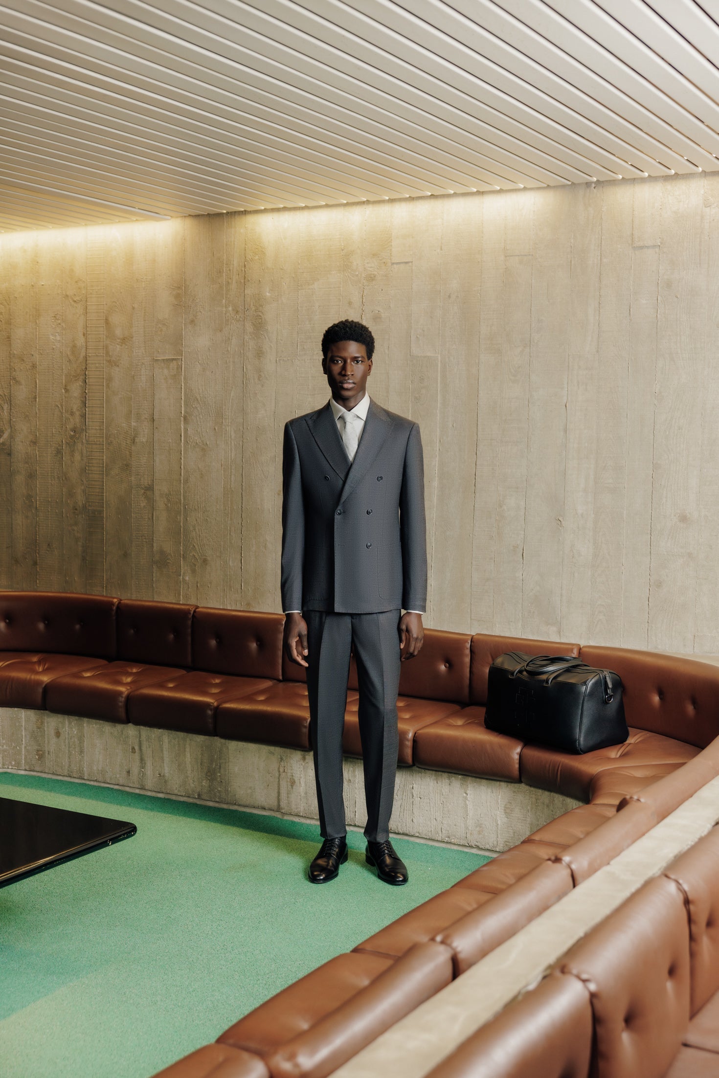 Costume croisé 6 boutons anthracite - IZAC