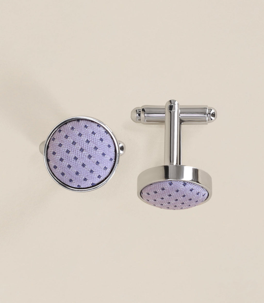 Boutons de manchette parme - IZAC