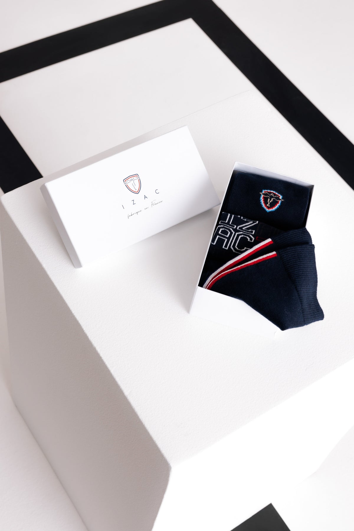 Boite de 3 chaussettes marine - IZAC