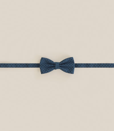 Noeud papillon à motifs bleu vert - IZAC