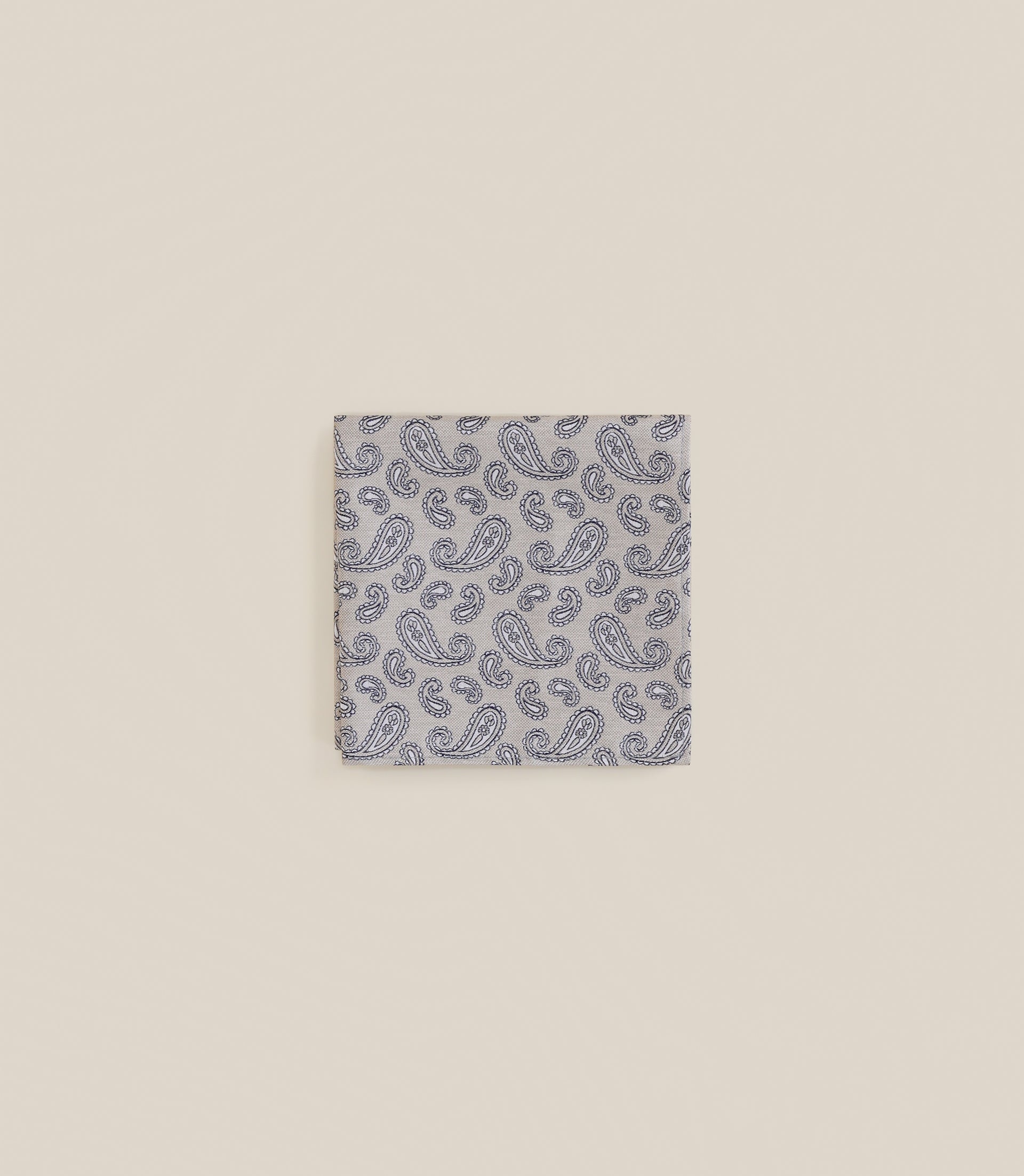 Pochette paisley beige - IZAC