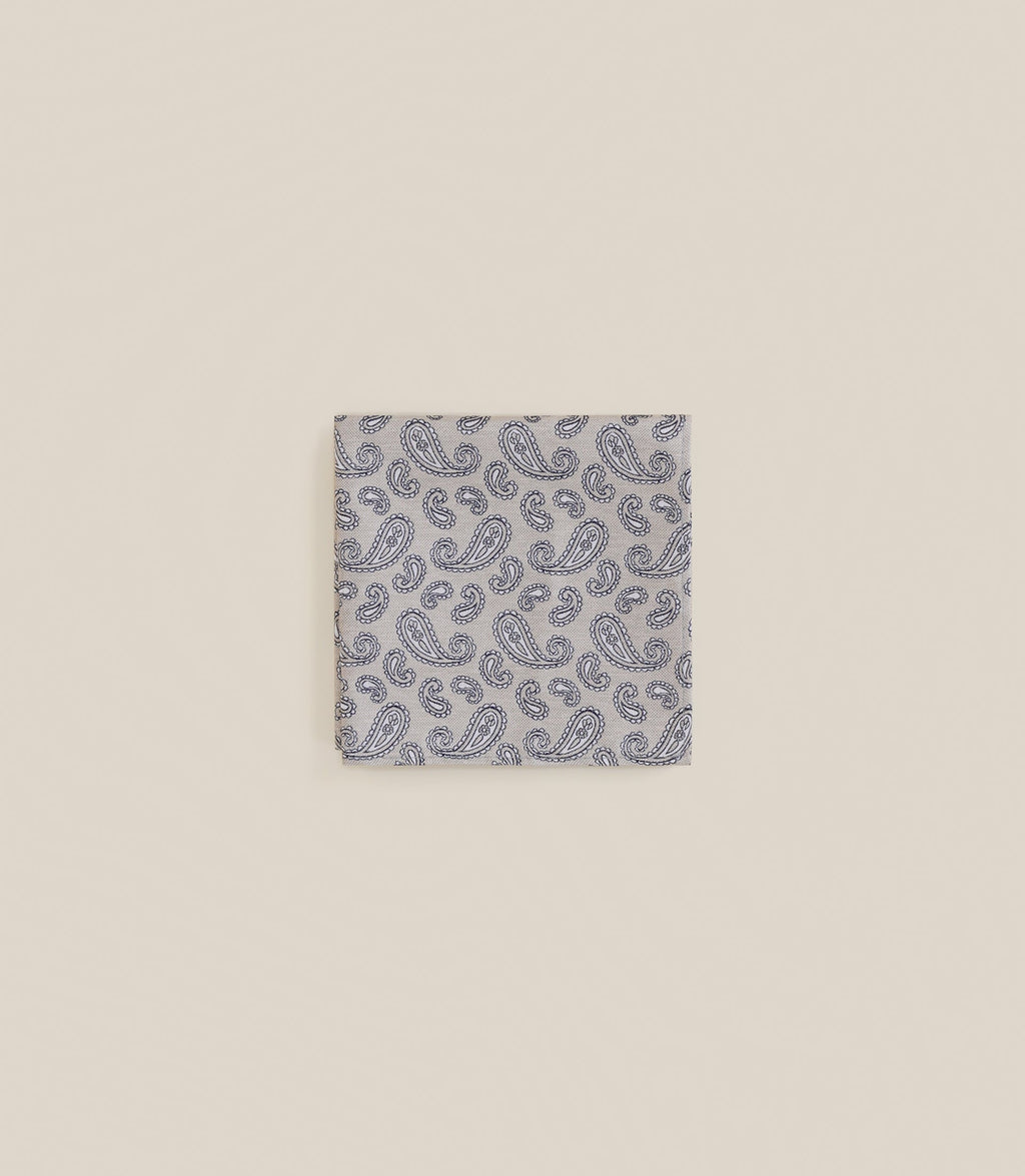Pochette paisley beige - IZAC