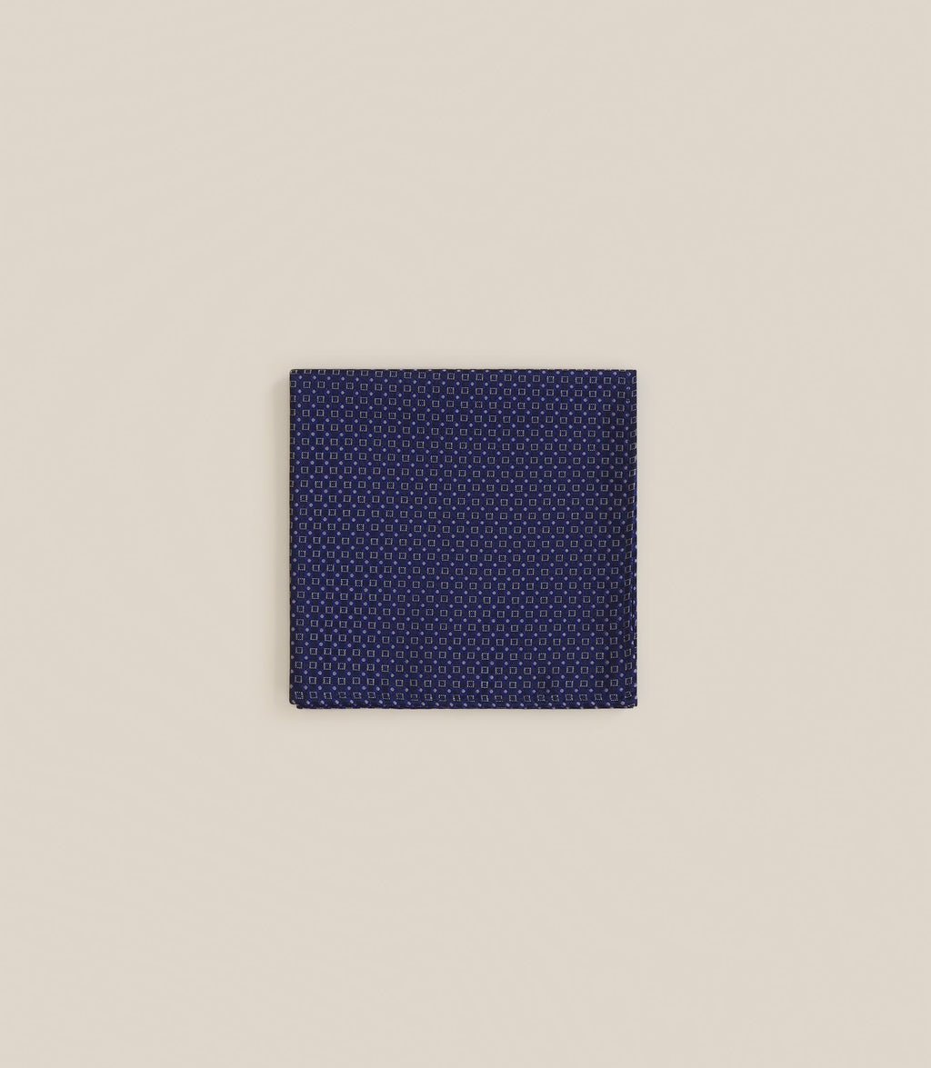 Pochette à motifs bleue - IZAC
