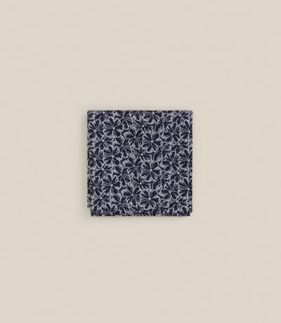 Pochette à fleurs bleue - IZAC