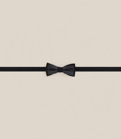 Noeud papillon en soie noir - IZAC