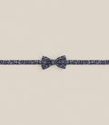 Noeud papillon floral bleu - IZAC