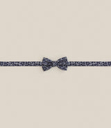 Noeud papillon floral bleu - IZAC