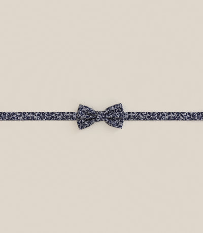 Noeud papillon floral bleu - IZAC