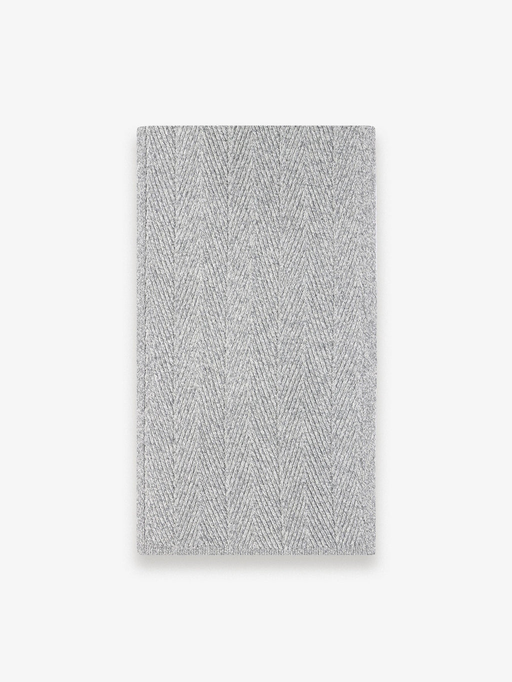 Écharpe en maille torsadée gris chiné - IZAC