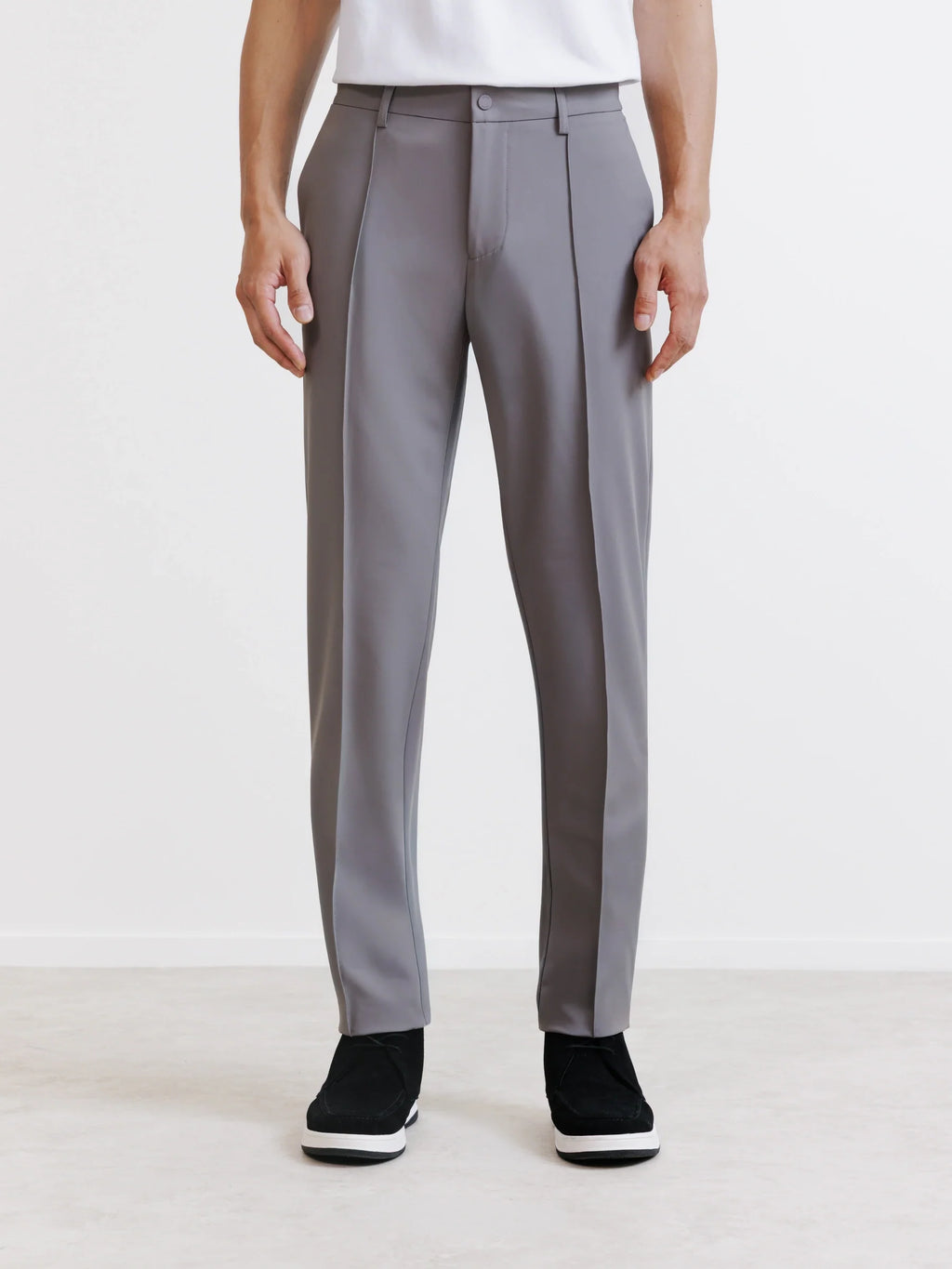 Pantalon ville en tissu technique taupe - IZAC