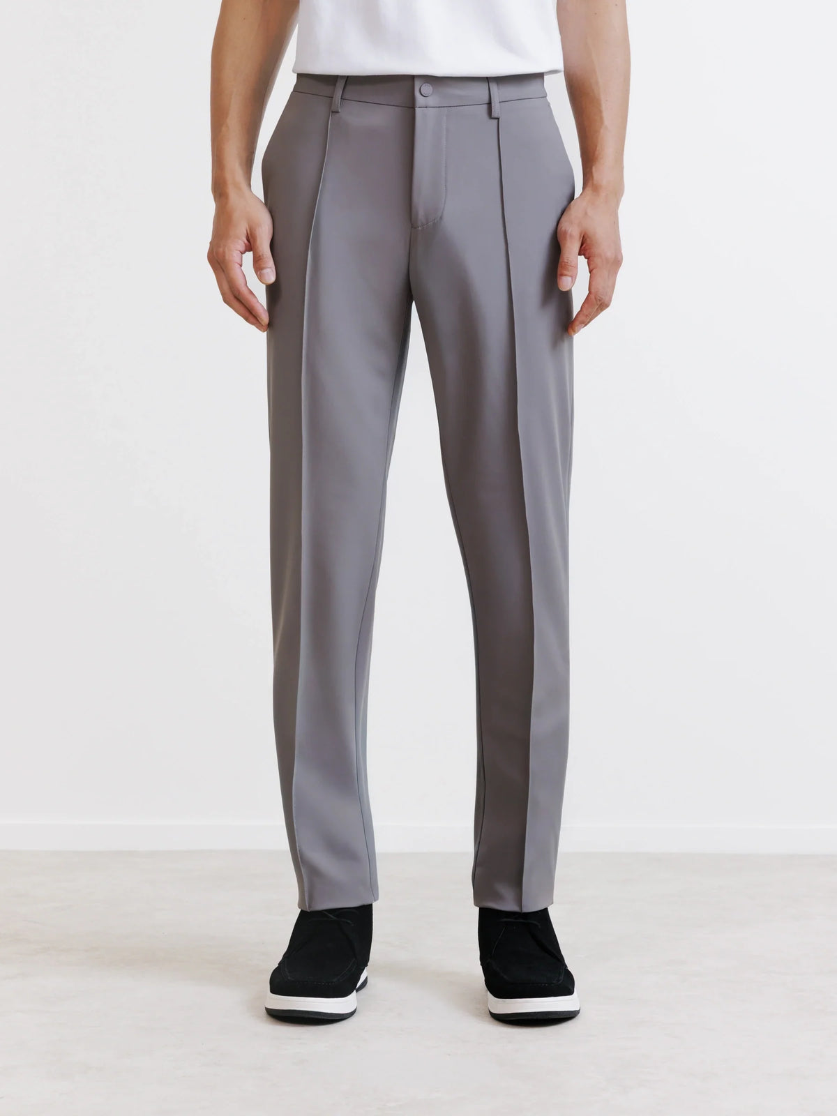 Pantalon ville en tissu technique taupe - IZAC