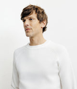 Pull col rond jeux de points ecru - IZAC