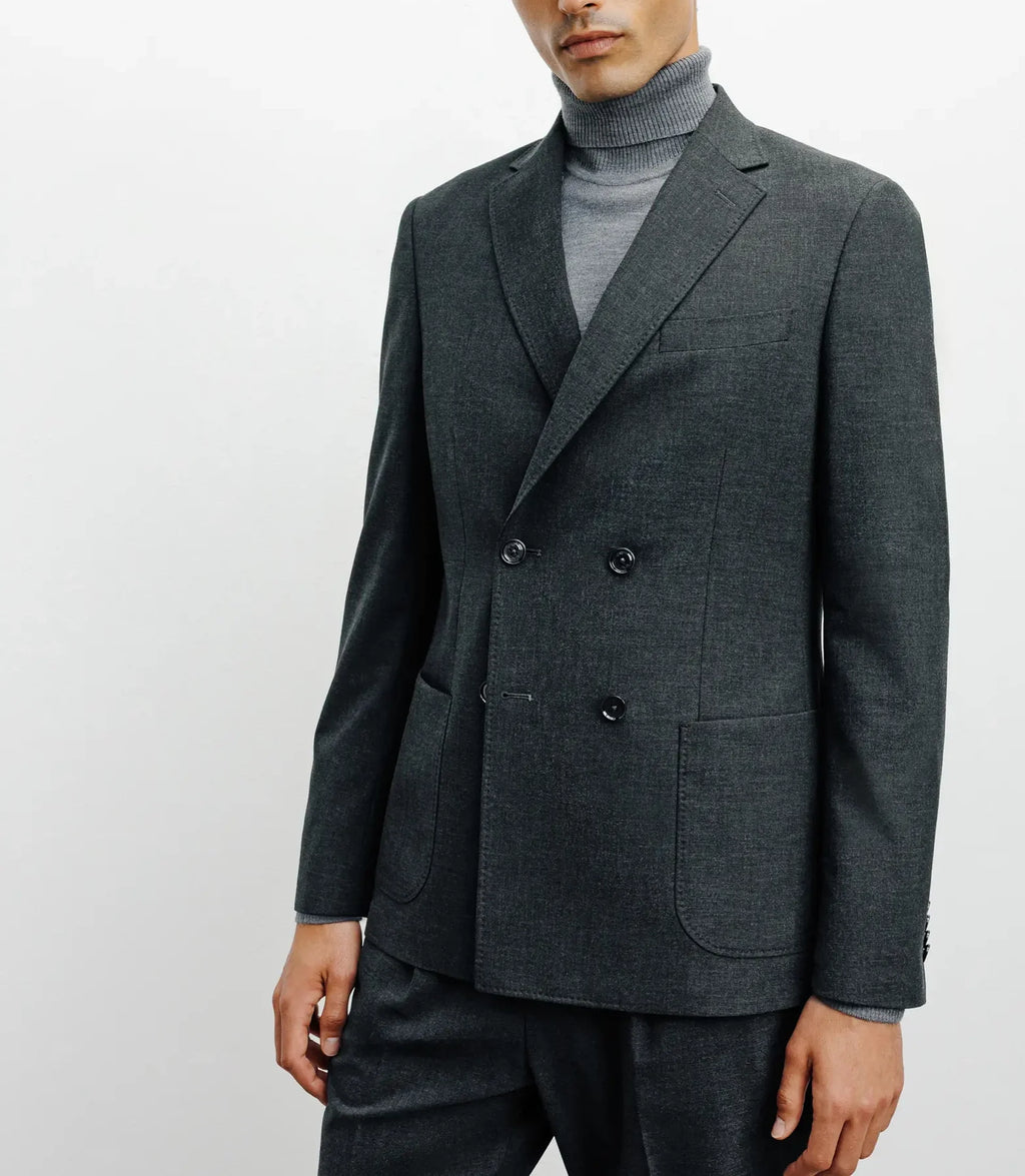 Veste croisée grise foncée - IZAC