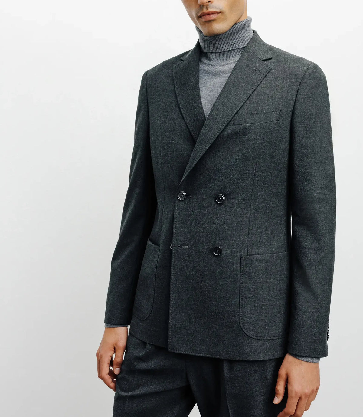 Veste croisée grise foncée - IZAC