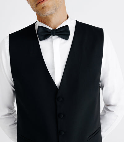 Gilet de costume cérémonie noir - IZAC