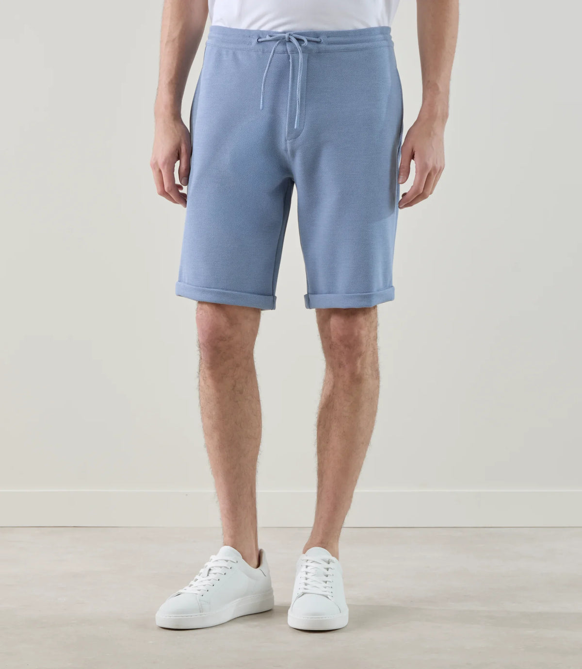 Bermuda en maille indigo - IZAC