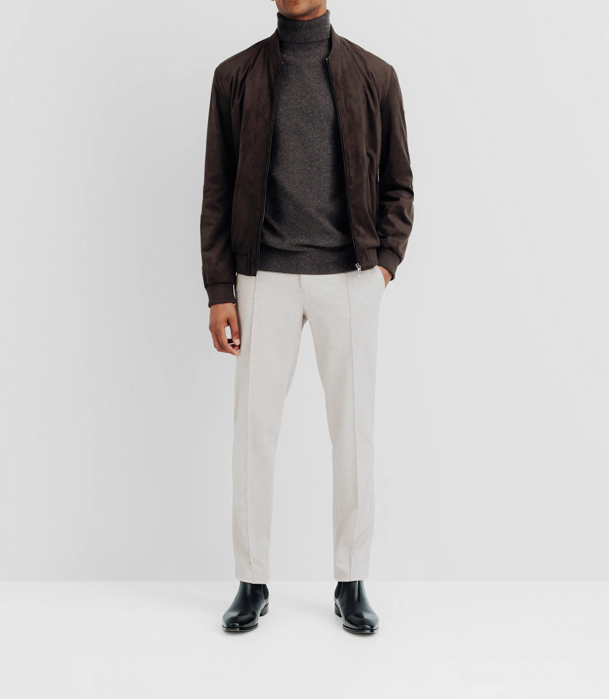 Blouson col teddy marron - IZAC