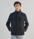 Parka courte col montant marine - IZAC
