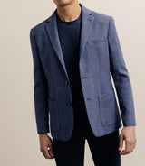 Veste casual 2 boutons bleue - IZAC