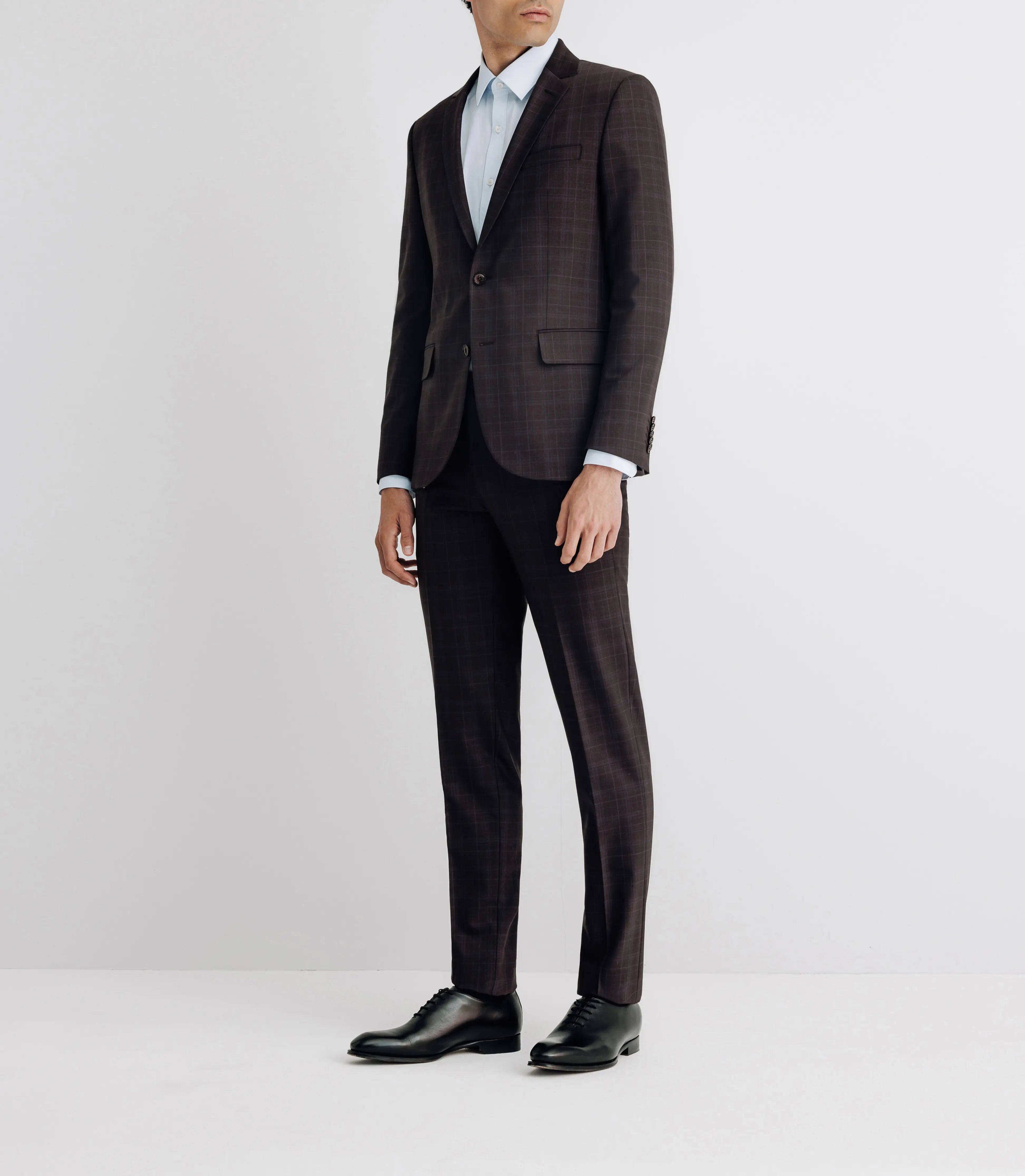 Costume 2 boutons pins fantaisie bordeaux - IZAC