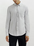 Chemise casual avec col boutonné grise - IZAC