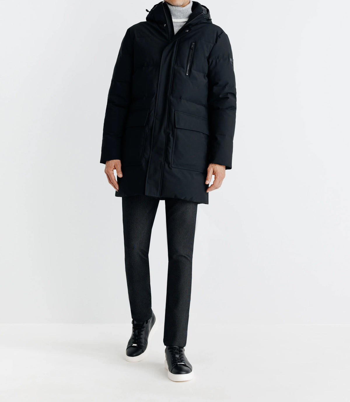 Parka longue noire - IZAC