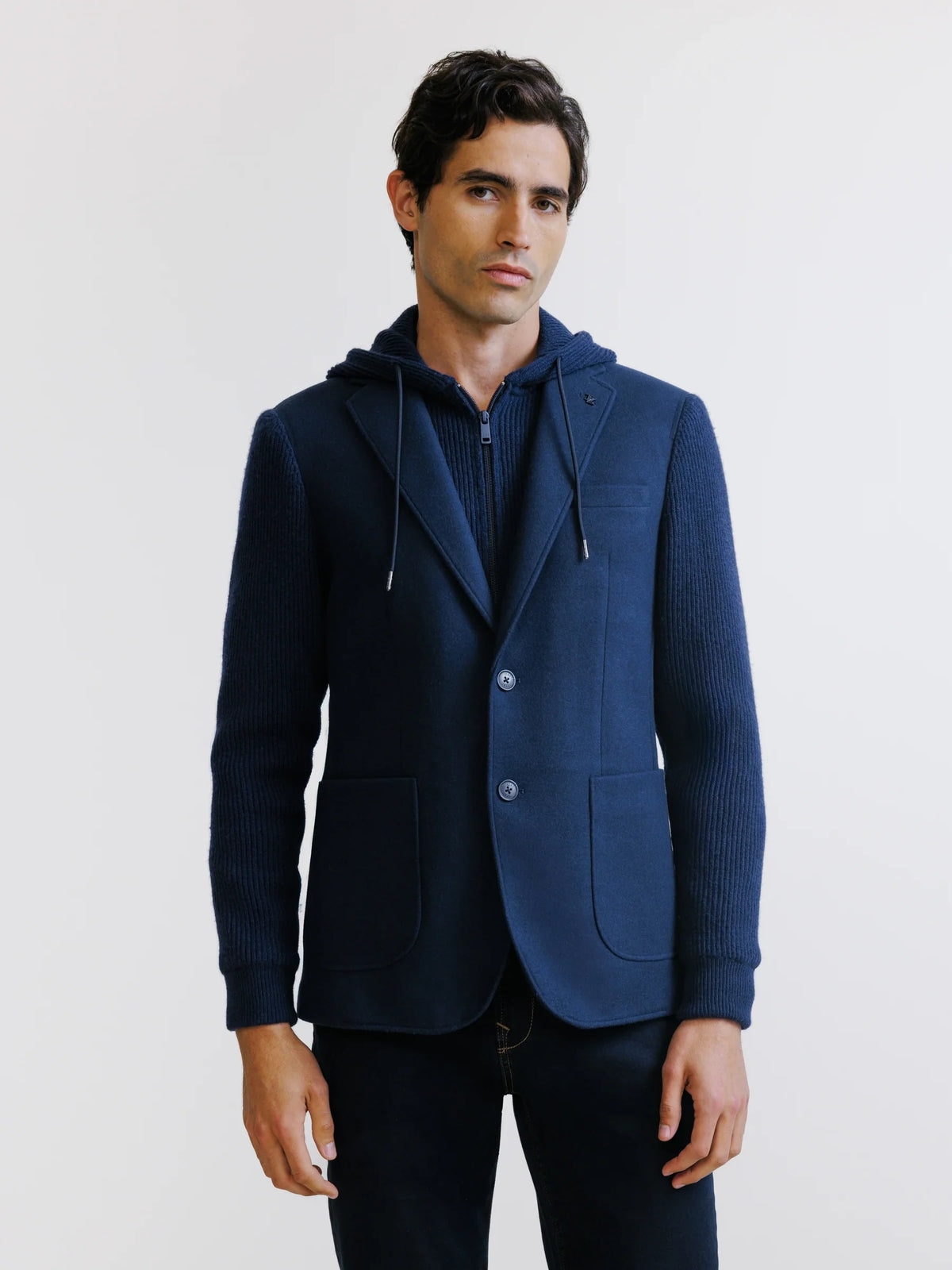 Veste en maille marine - IZAC