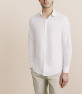 Chemise en twill infroissable blanche - IZAC