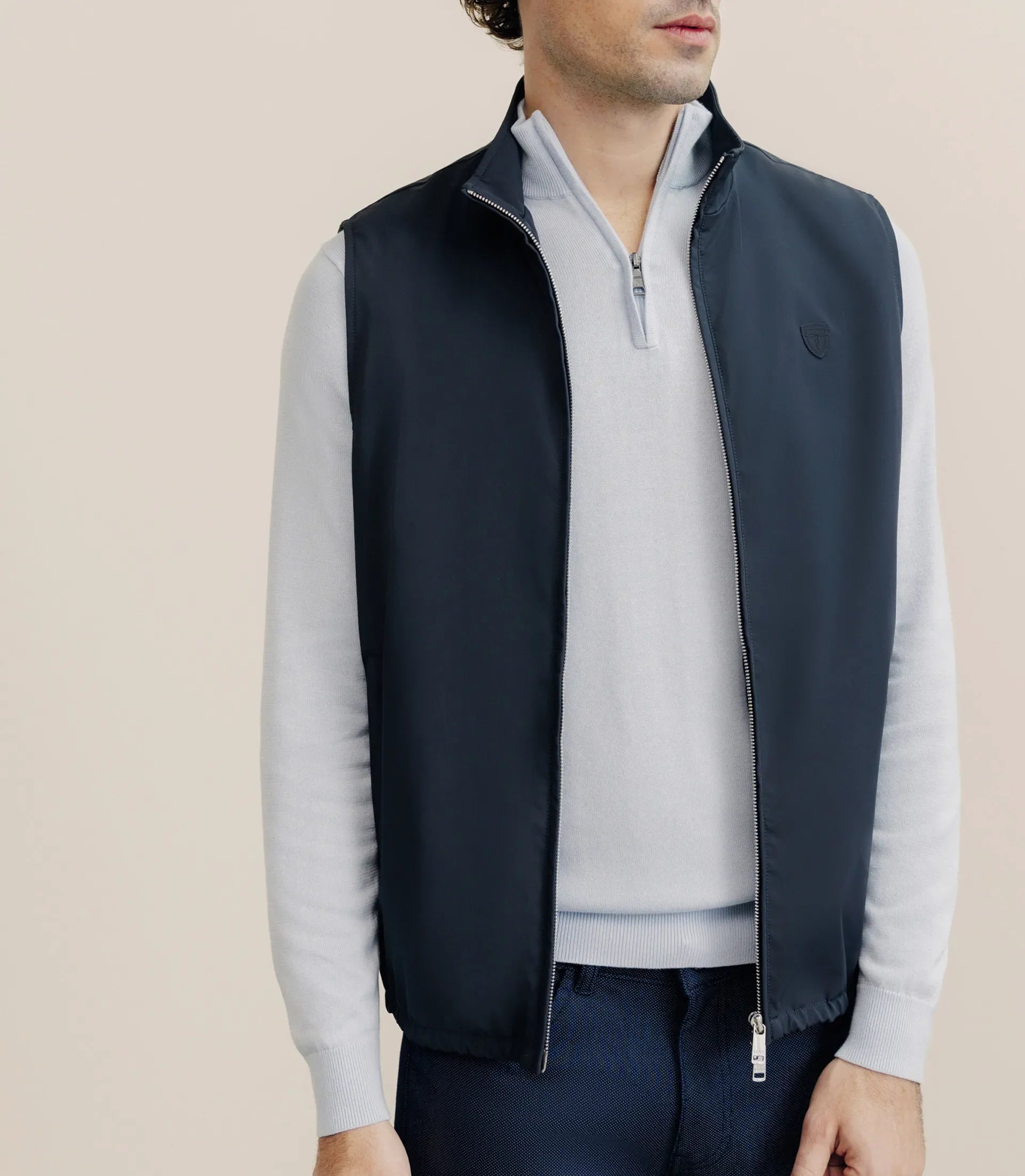 Blouson sans manche marine - IZAC