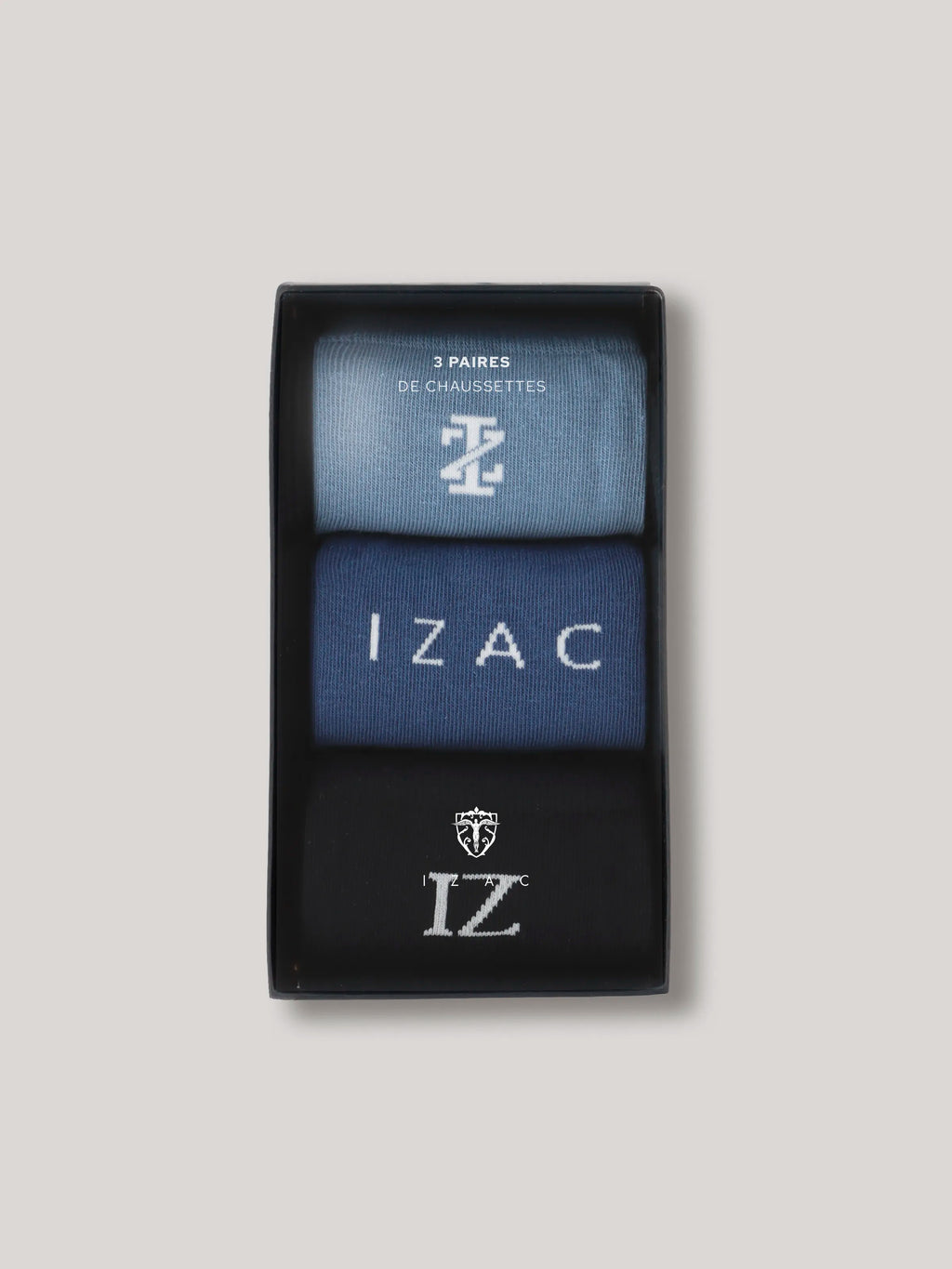 Boîte de chaussettes bleu - IZAC