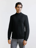 Pull col cheminée noir - IZAC