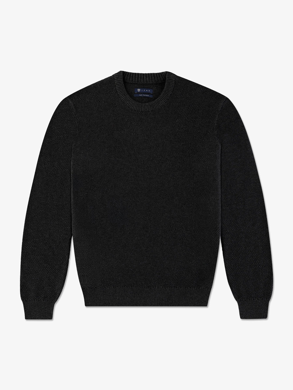 Pull col rond uni jeu de point noir - IZAC
