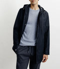 Parka légère à capuche marine - IZAC
