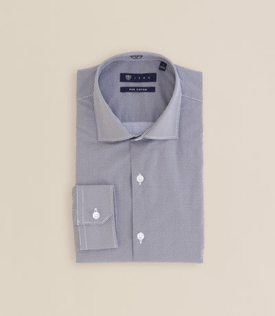 Chemise regular 100% coton marine - IZAC