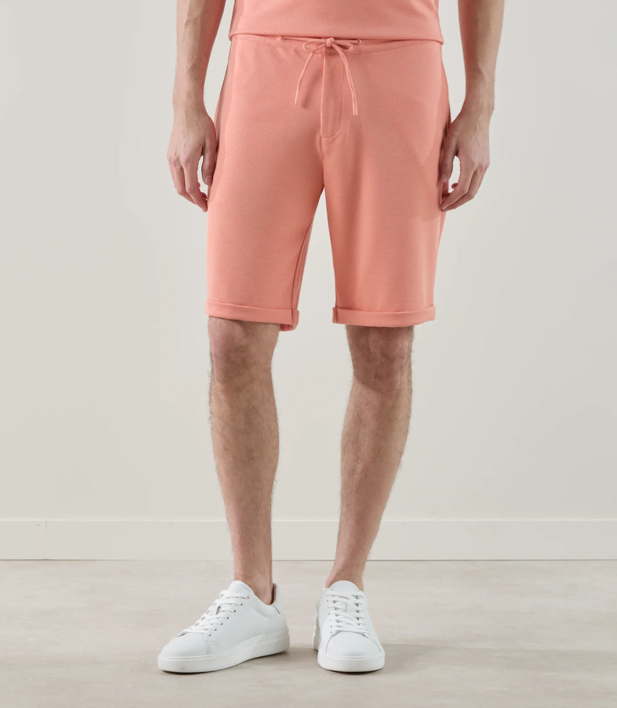 Bermuda en maille orange - IZAC