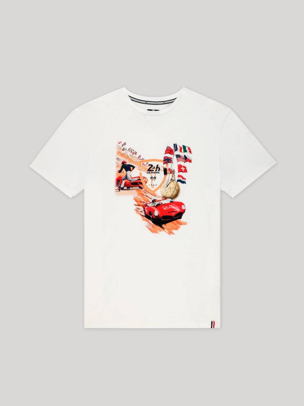 T-shirt col rond blanc 24h Le Mans - IZAC