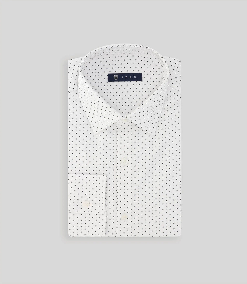 Chemise fantaisie blanche - IZAC