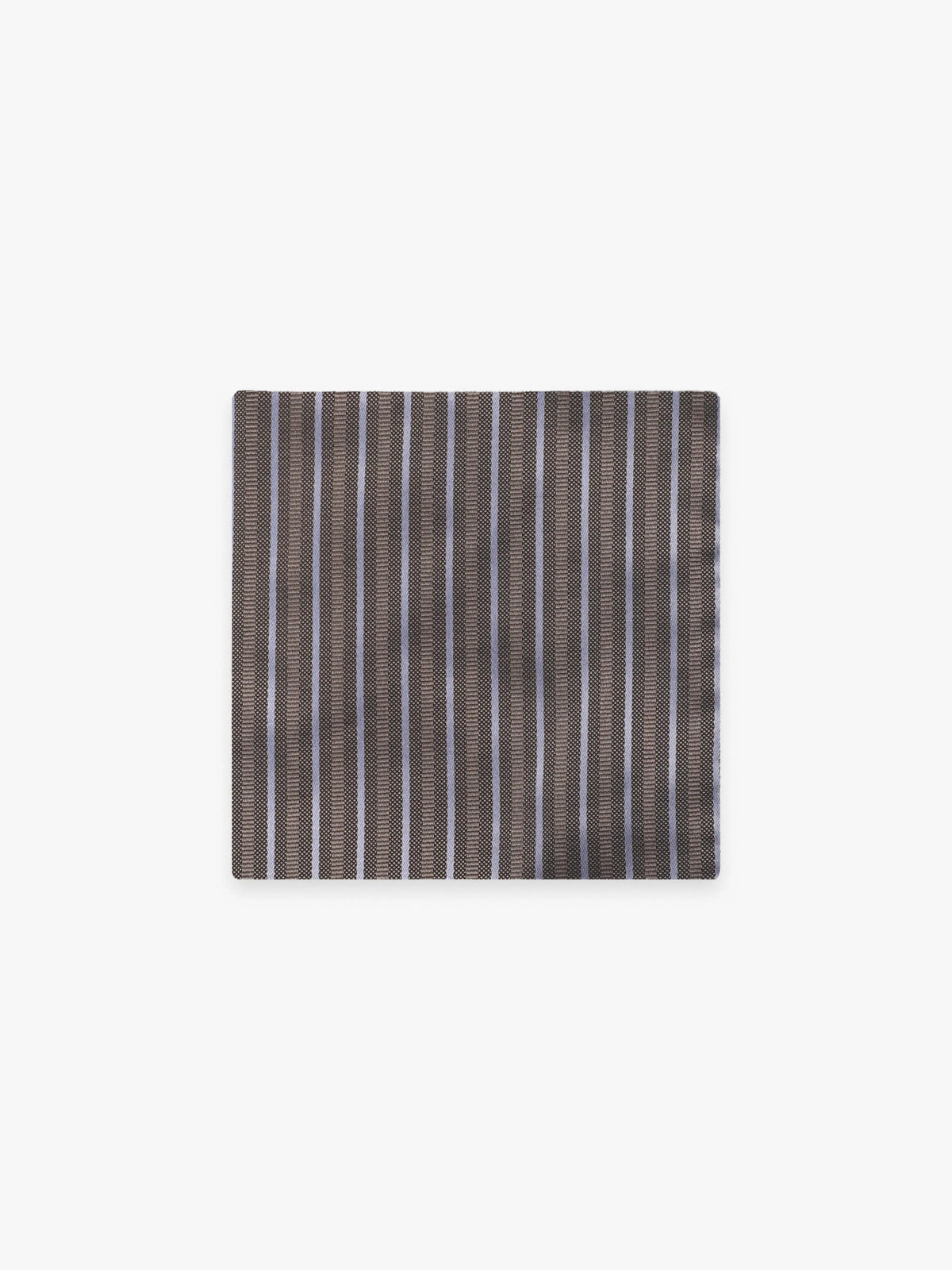 Pochette rayée marron - IZAC