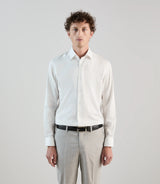 Chemise en satin de coton écru - IZAC