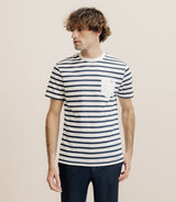 T-shirt marinière marine - IZAC