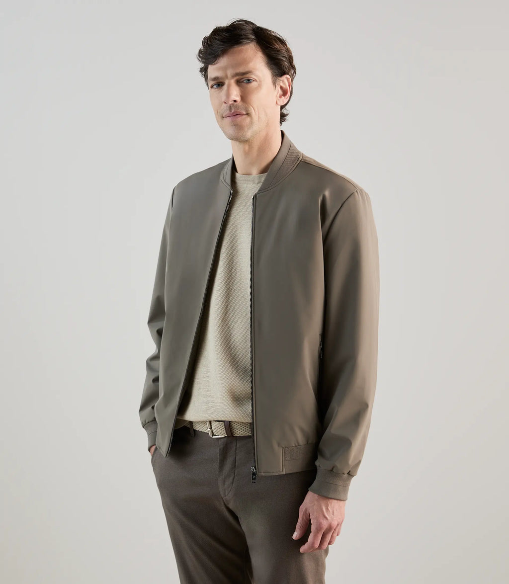 Blouson col teddy taupe - IZAC