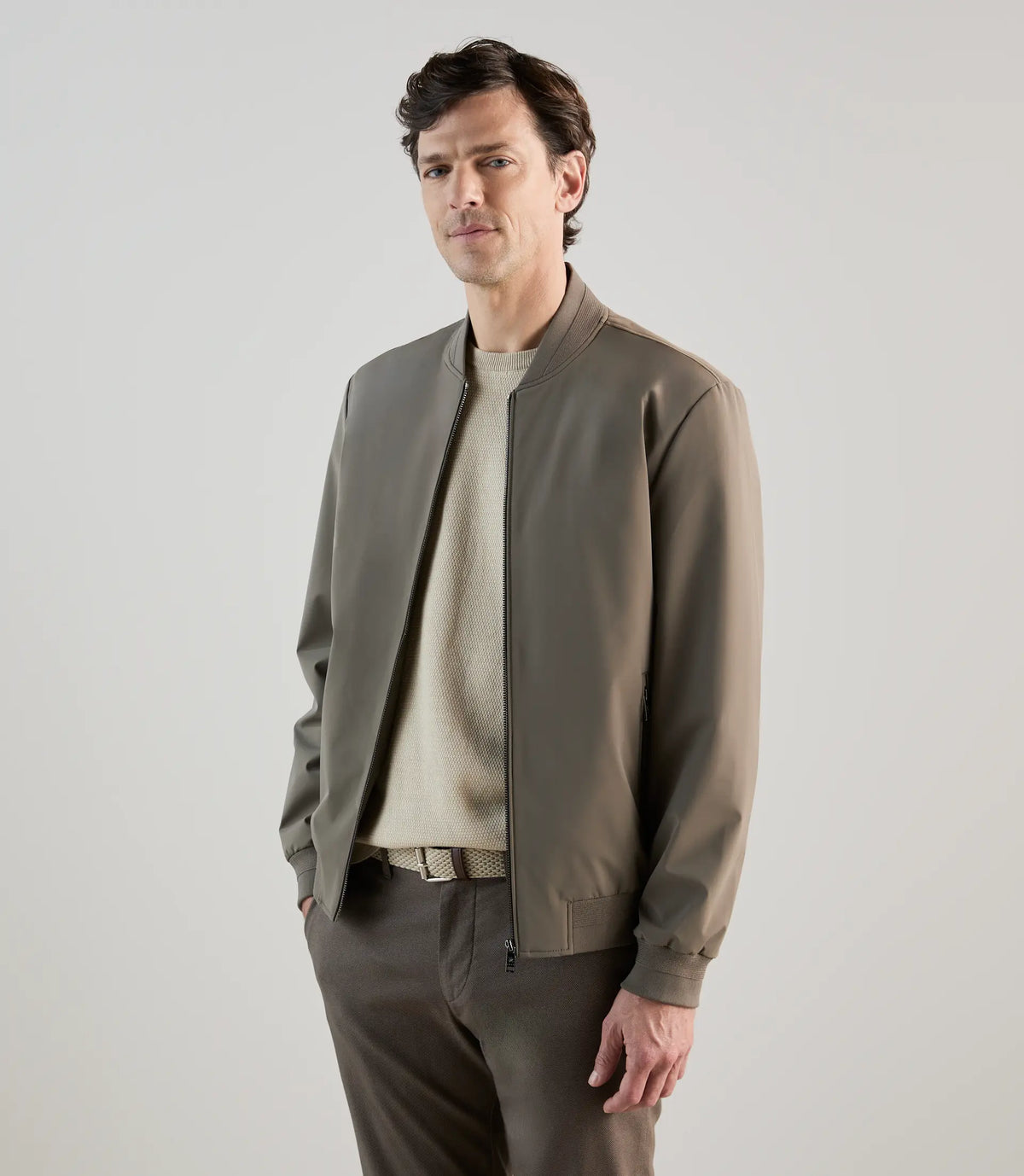 Blouson col teddy taupe - IZAC