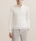 Pull col montant demi zippé écru - IZAC
