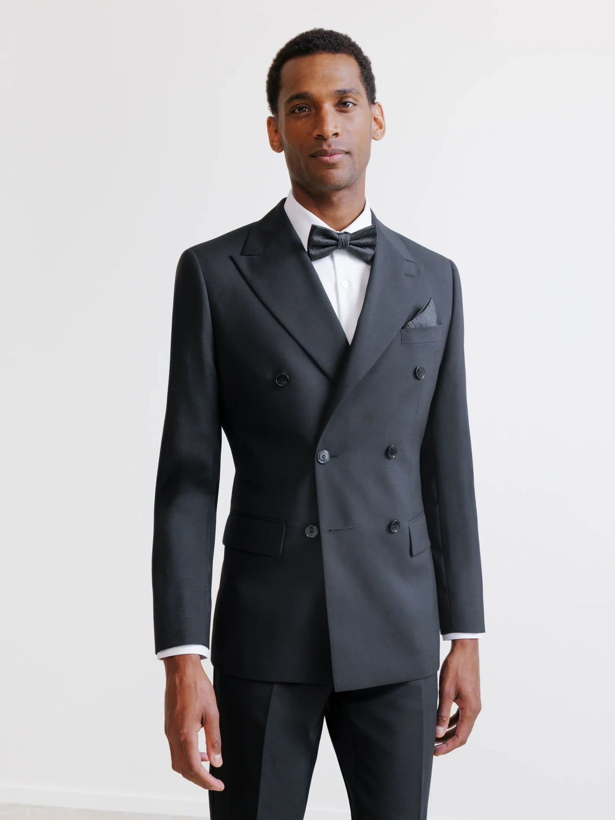 Costume croisé noir - IZAC