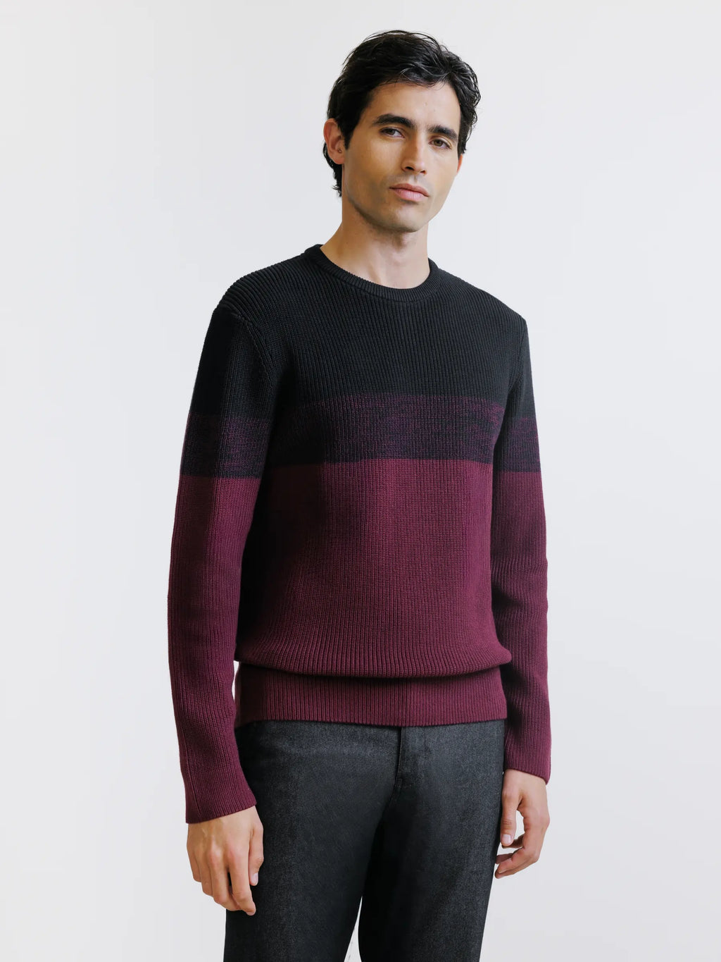 Pull col rond noir - IZAC