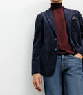 Veste en velours côtelé marine - IZAC