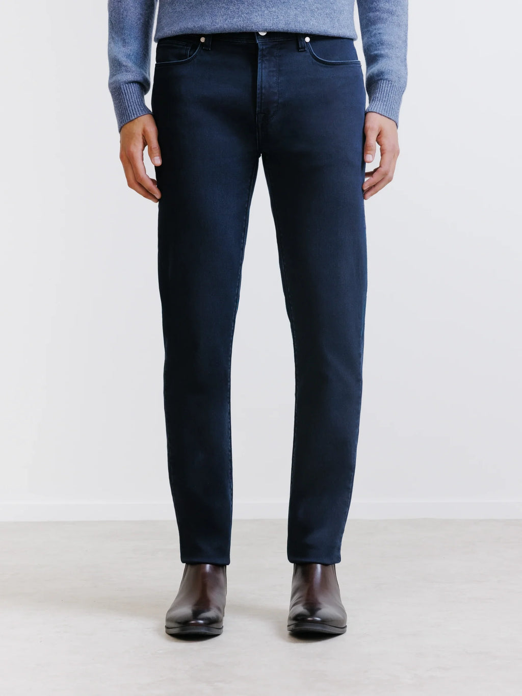 Jean 5 poches slim marine - IZAC