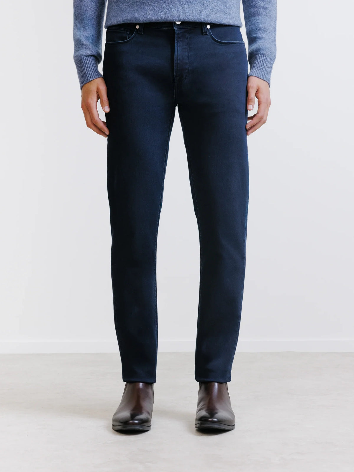 Jean 5 poches slim marine - IZAC
