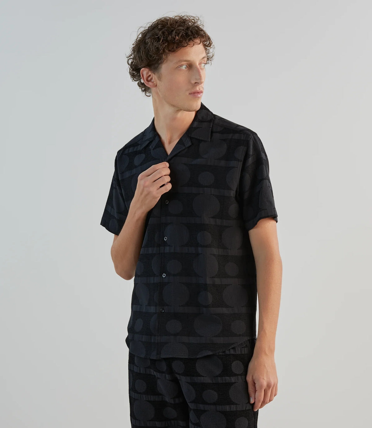 Chemise fantaisie noire - IZAC
