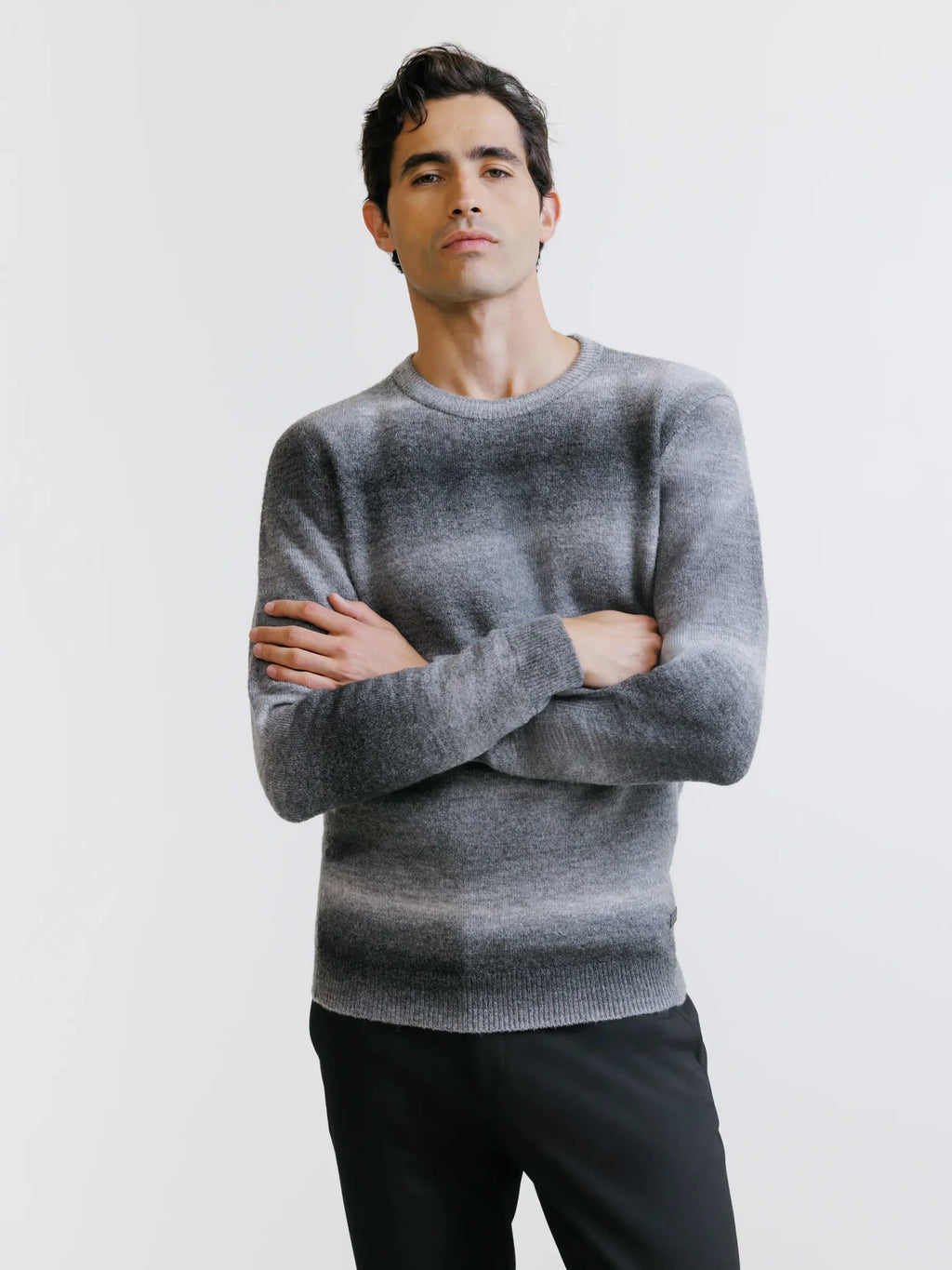 Pull fantaisie gris - IZAC